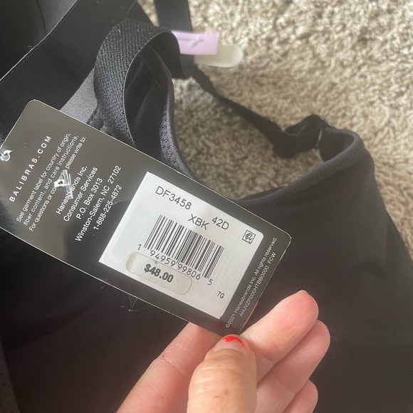 Bali one smooth u bounce control wire free foam bra size 42D - Picture 9 of 10